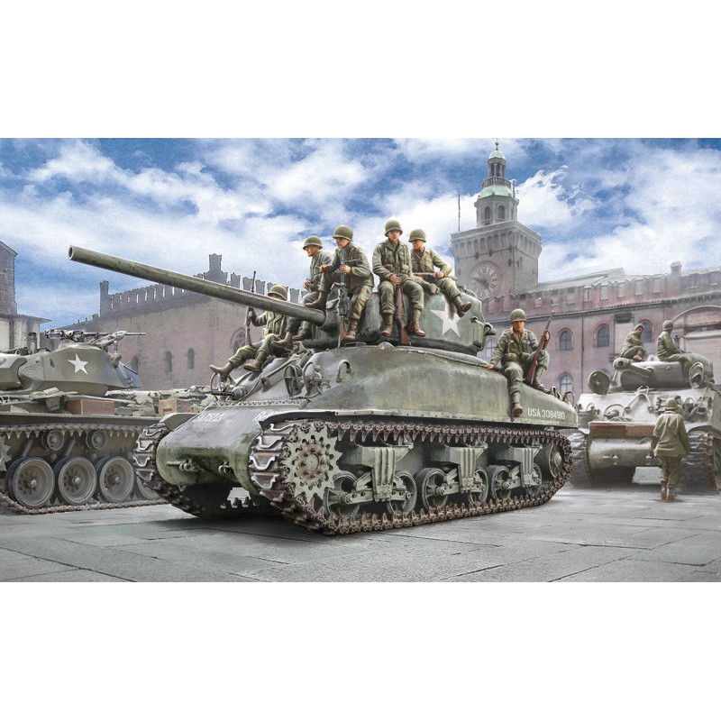 M4A1 Sherman con Fanteria Americana 1/35